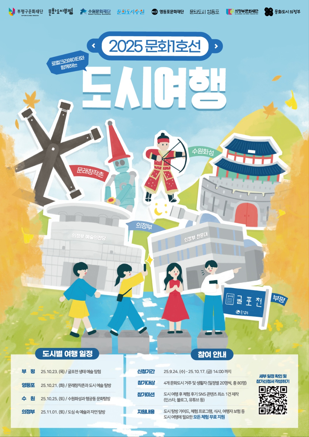 2025 문화1호선 도시여행 포스터